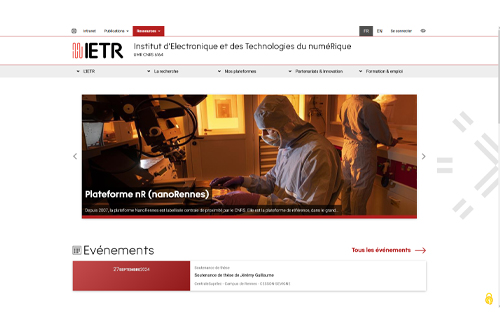 IETR website (SGC Drupal 9.5.11)